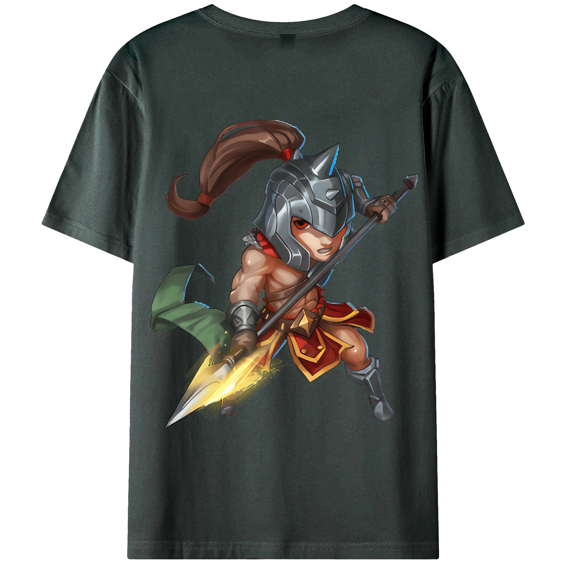 （画像用） リーグ・オブ・レジェンド League of Legends LOL 綿100％ メンズ半袖Tシャツ（バックプリント） 通気性